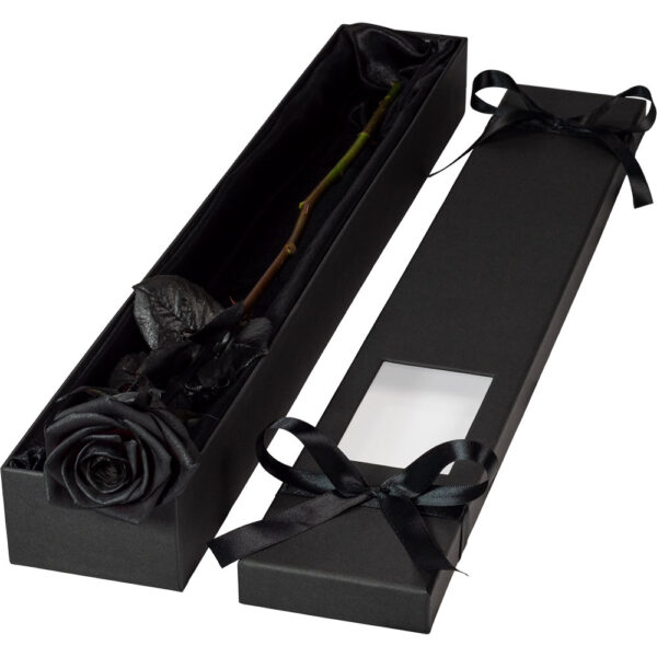 Single Extra Long Luxury Black Rose